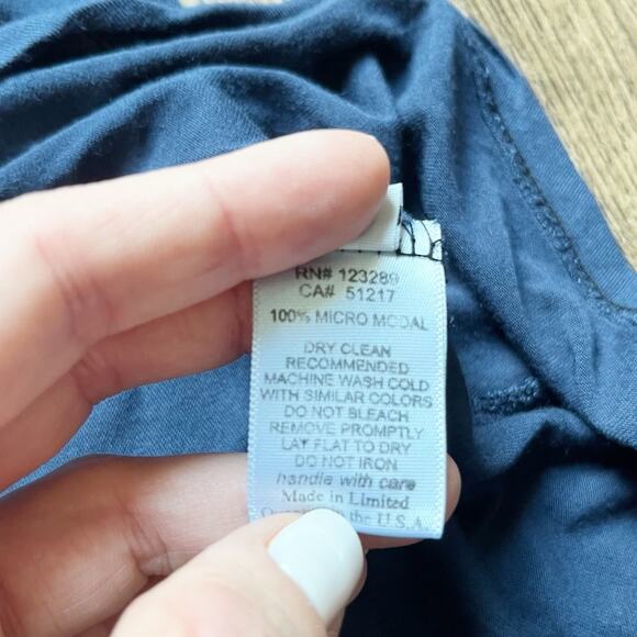 Lauren Moshi Small Leopard Graphic Print High Low Sleeveless Modal Tank Dress - Picture 8 of 8